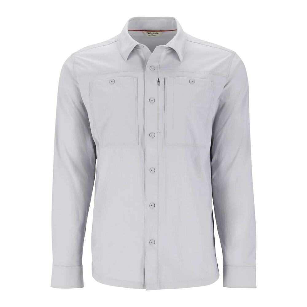 NWT Simms Fishing Men's Flyover Shirt | Large | Sterling